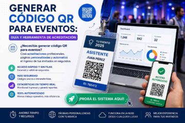Generar código QR para eventos: Guía y herramienta de acreditación. ¿Necesitás generar código QR para eventos? Creá acreditaciones profesionales, páginas personalizadas y automatizá el ingreso de tus invitados en segundos. ¡Probá el sistema aquí!