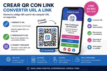 Crear QR con link: Convierte cualquier URL en QR. Genera códigos QR profesionales con Link en Bio integrado, añade tus redes sociales y personaliza tus enlaces en segundos.
