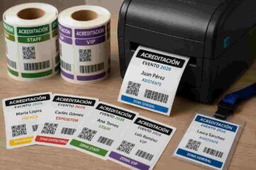 Impresión de stickers para acreditaciones