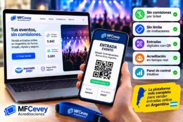 Vender entradas online sin comisiones es posible en Argentina con la plataforma de MFCevey Acreditaciones, la única solución que te permite vender entradas online sin cargos adicionales por ticket y sin límite de invitaciones.