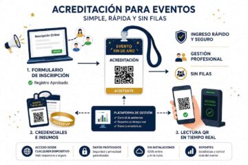 Acreditación para fiestas de fin de año: optimiza el control de acceso, acelera el ingreso con códigos QR y asegura una gestión profesional y con el mejor sistema de acreditación sin filas para tus eventos corporativos.