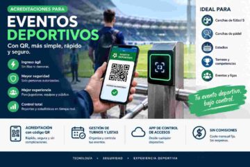 Software de Gestión de Canchas y App de control de acceso: Acreditaciones para eventos deportivos, canchas de pádel, fútbol 5 y mucho más. Control de acceso para eventos deportivos sin comisión con el chekin más rápido del mercado.
