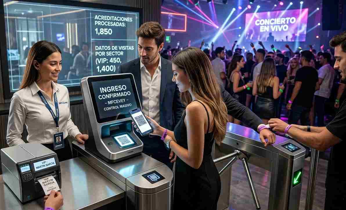 Acreditación para boliches y control de accesos para eventos con ingreso rápido mediante código QR y DNI