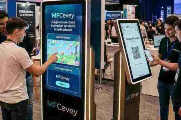 Tótems para eventos y activaciones de marca. Tótems interactivos para eventos, ferias y acreditación. Activación de marca, juegos interactivos y acreditación rápida. ¡Cotizá hoy con MFCevey!